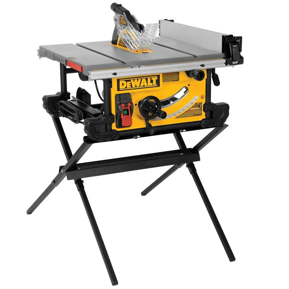 10 In. Table Saw With Scissor Stand Power Tools