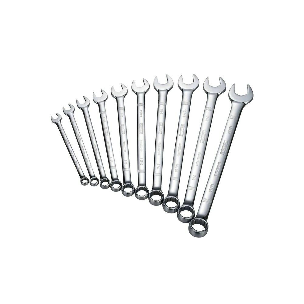 10 Piece Combination Wrench Set Hand Tools