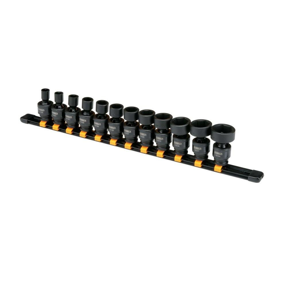 12 Piece 3/8 In Drive Impact Universal Socket Set Hand Tools