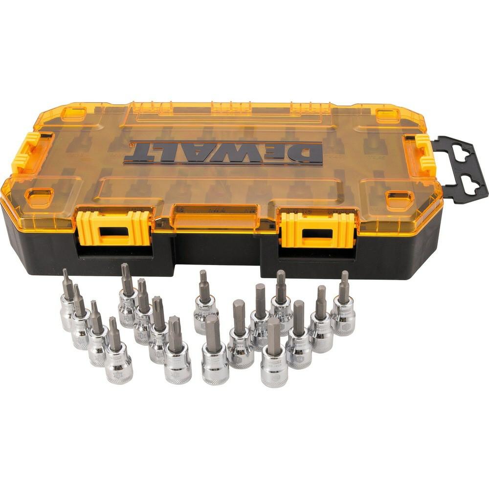 17 Piece 3/8 In Drive Bit Socket Set Hand Tools