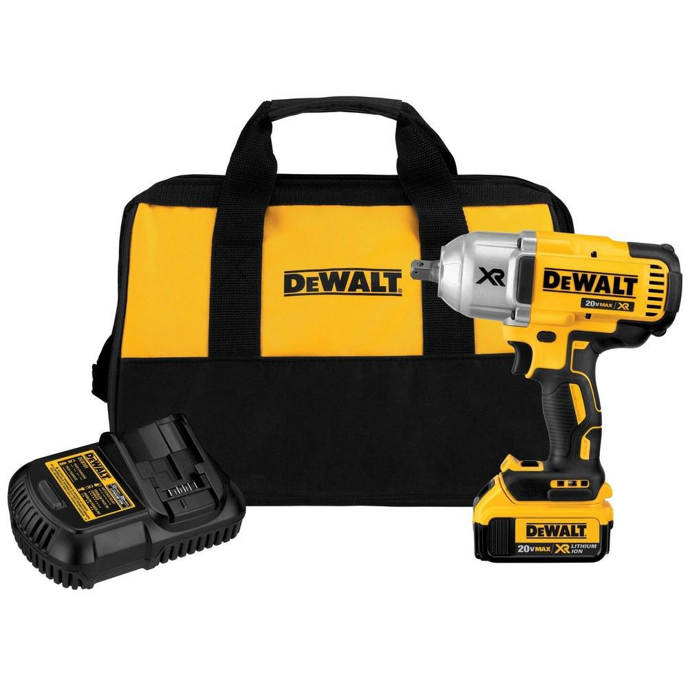 20V Max* Xr Brushless High Torque 1/2 In. Impact Wrench With Dentent Pin Anvil (4.0 Ah) Impact Drivers & Wrenches