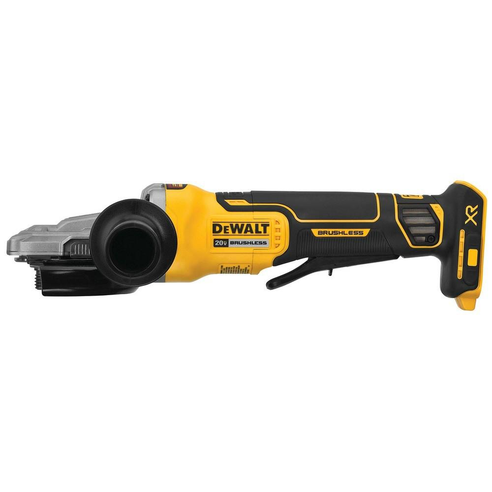 20V Max* Xr® 5 In. Flathead Paddle-Switch Small Angle Grinder With Kickback Brake™ (Tool Only) Grinders & Polishers