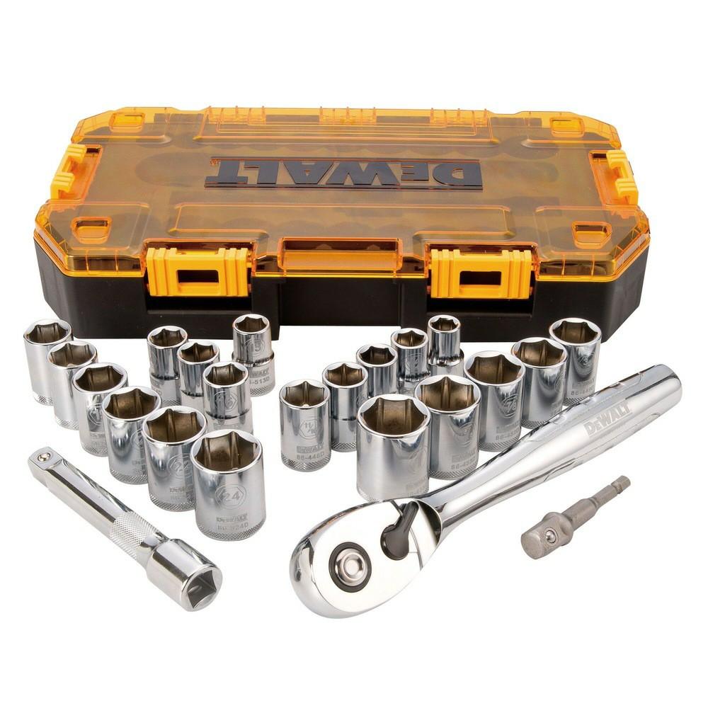 23 Pc 1/2 In Drive Combination Socket Set Hand Tools