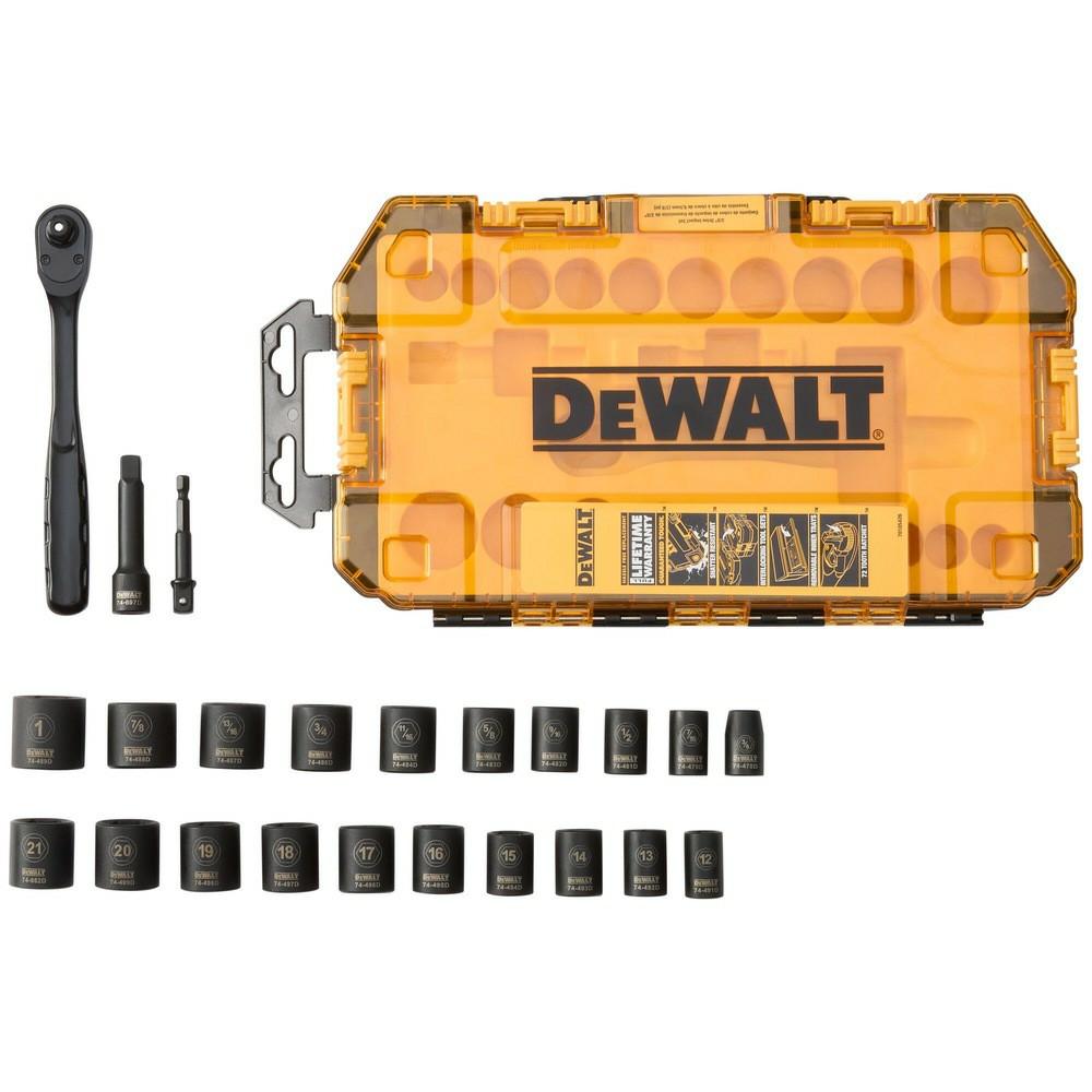 23 Piece 3/8 In. Drive Impact Socket Set Hand Tools