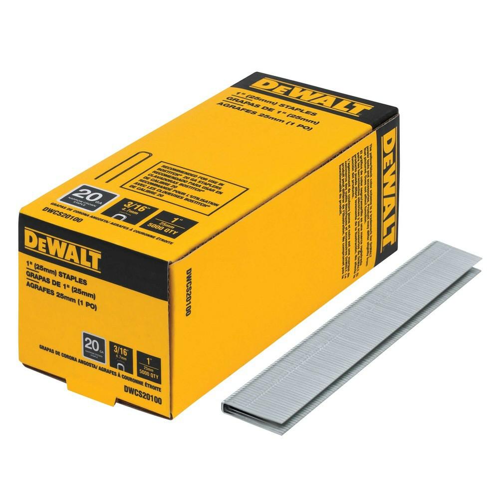 3/16″ Crown, 1″ Length Staple (20 Gauge) (5,000 Pk) Accessories