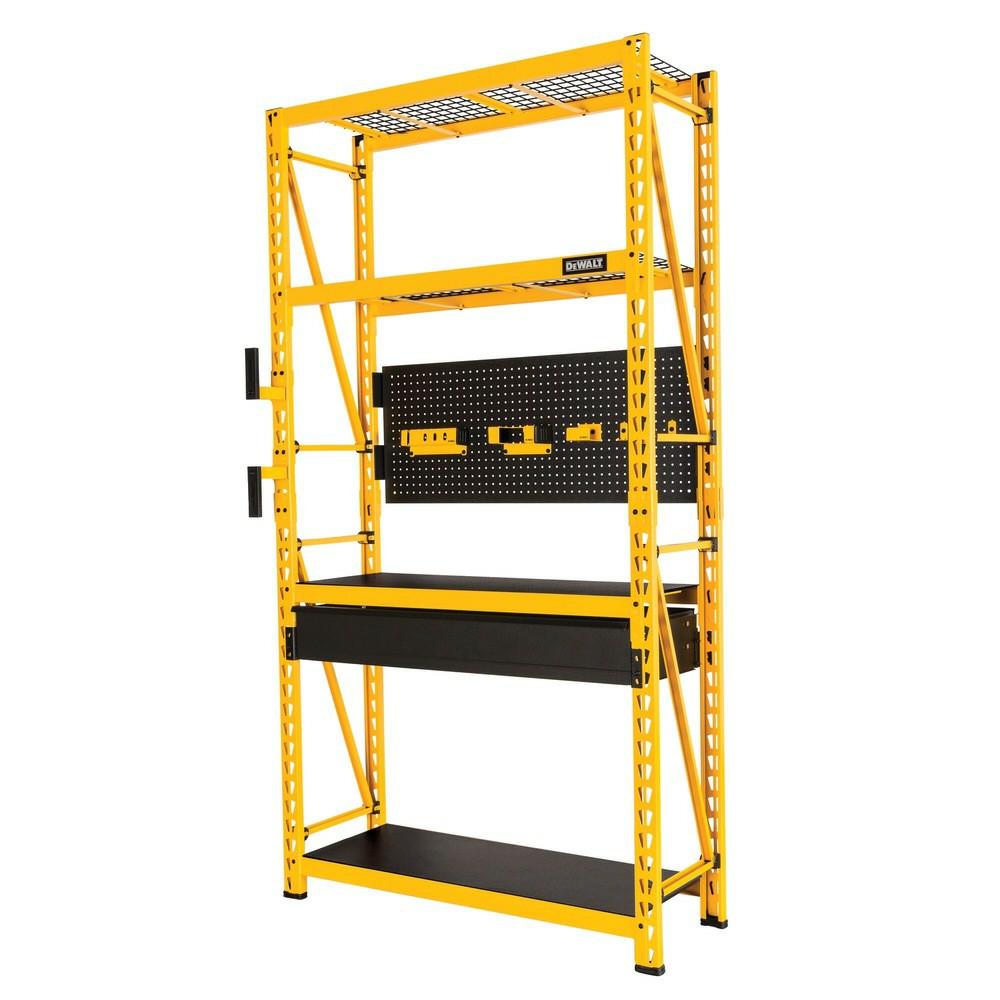 4 Shelf Industrial Storage Rack Workstation Storage