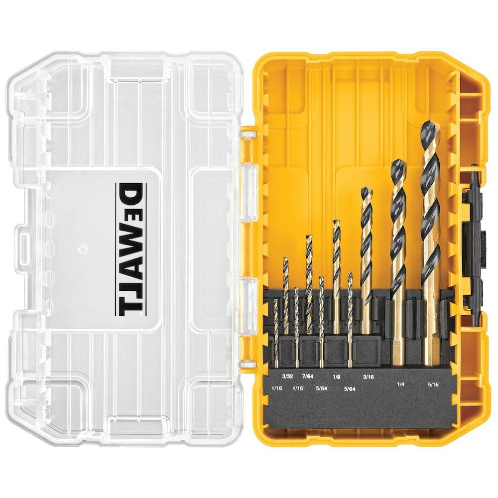 Black & Gold 10Pc Drill Bit Set Accessories