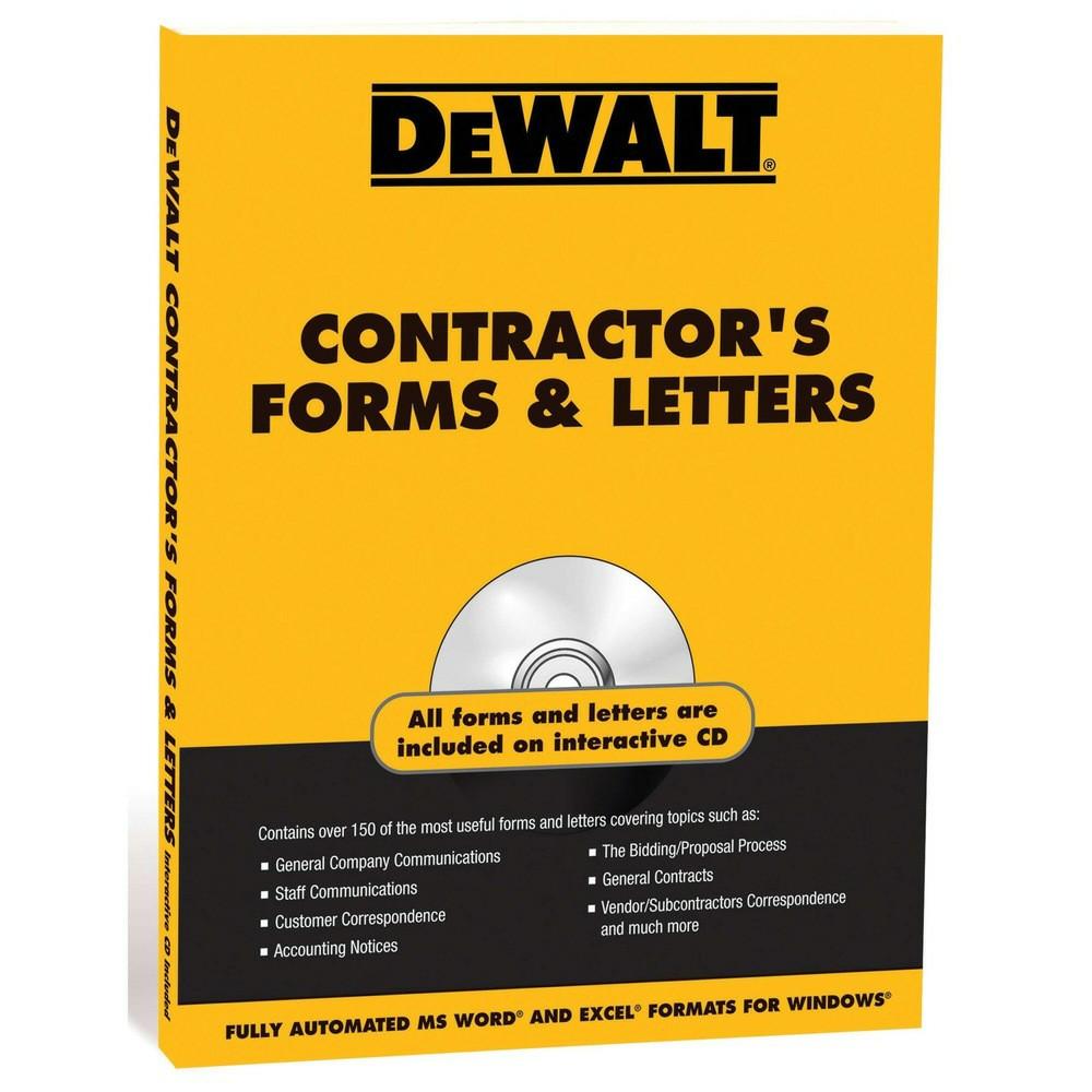 Contractor Forms And Letters Accessories